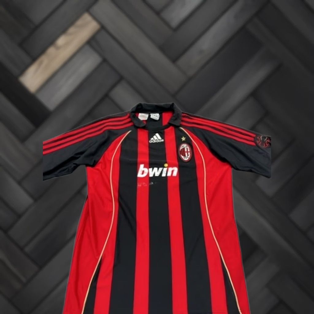 Adidas Adidas Jersey Men Red Black ClimaCool Football Size M 2008 Striped Size US M / EU 48-50 / 2 - 1 Thumbnail