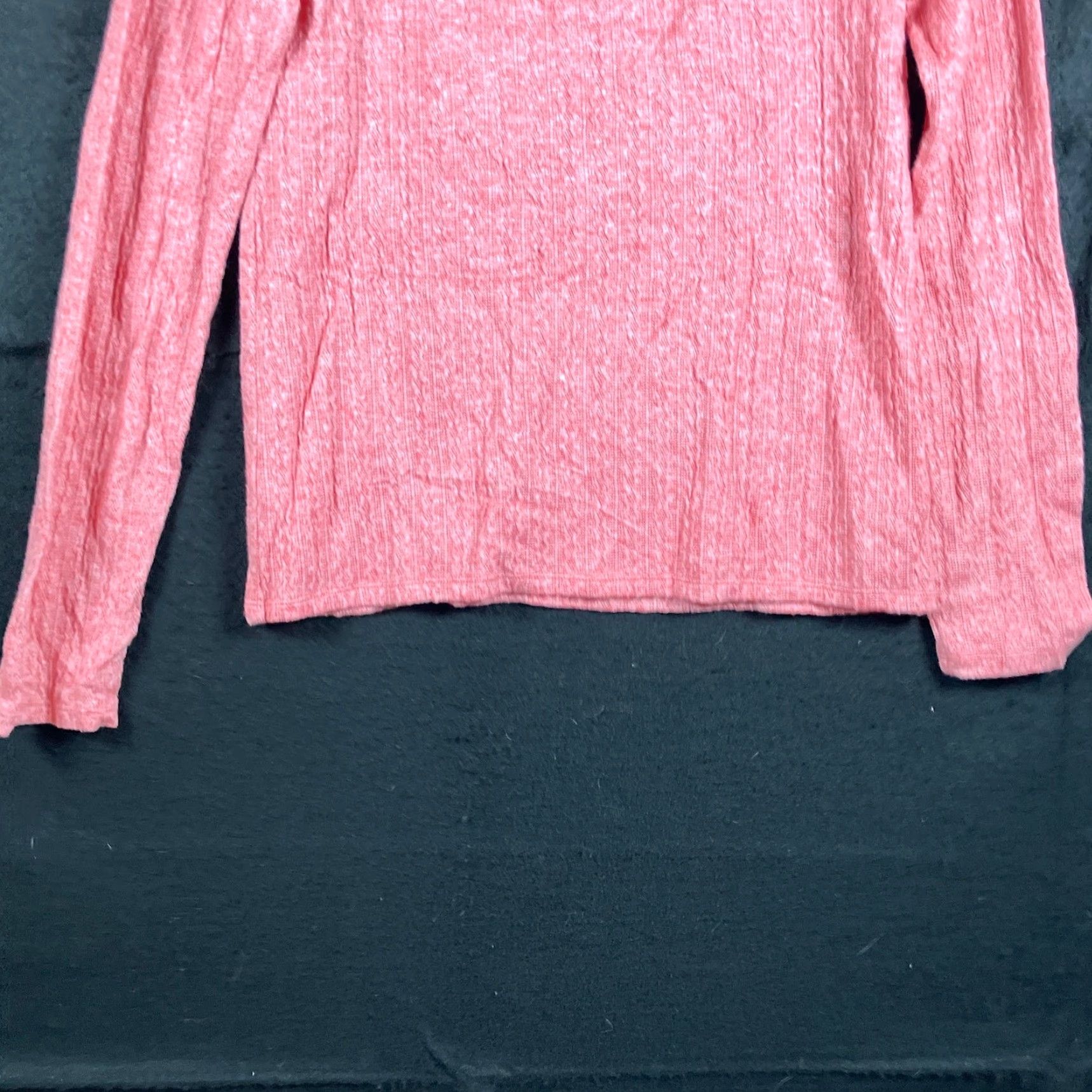 Loft LOFT Outlet Womens Blouse Pink Sleeve U Neck Long Sleeve Stretch Medium Shirt Womens Size M / US 6-8 / IT 42-44 - 3 Thumbnail