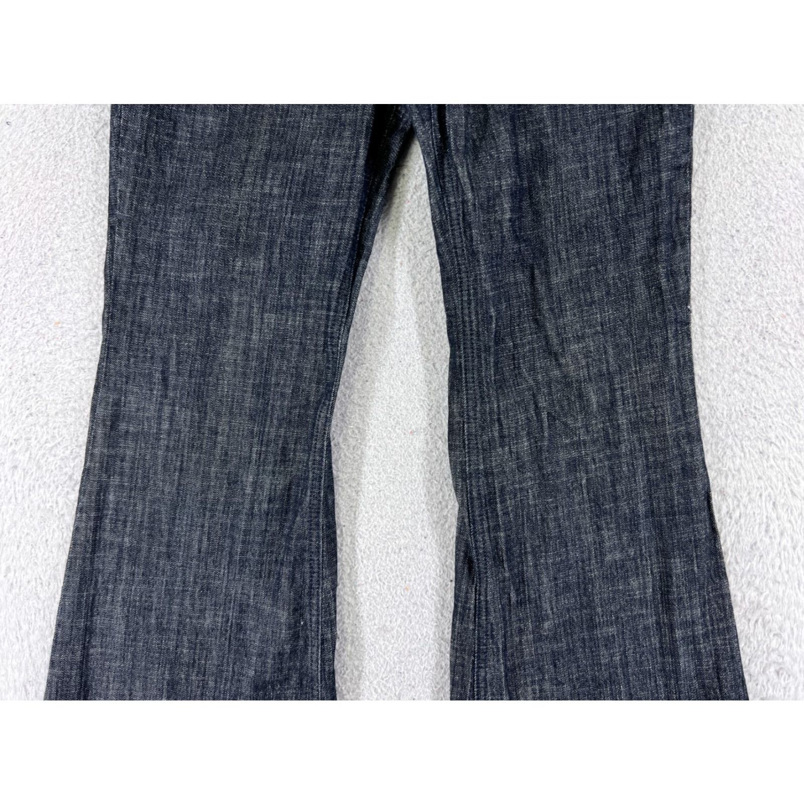 Forever 21 FOREVER 21 Jeans Womens Flared Denim Dark Blue 28x32 8 Mid Rise 5-Pocket Cotton Blend Western US Made 28 32 Girls Womens Size 30" / US 8 / IT 44 - 3 Thumbnail