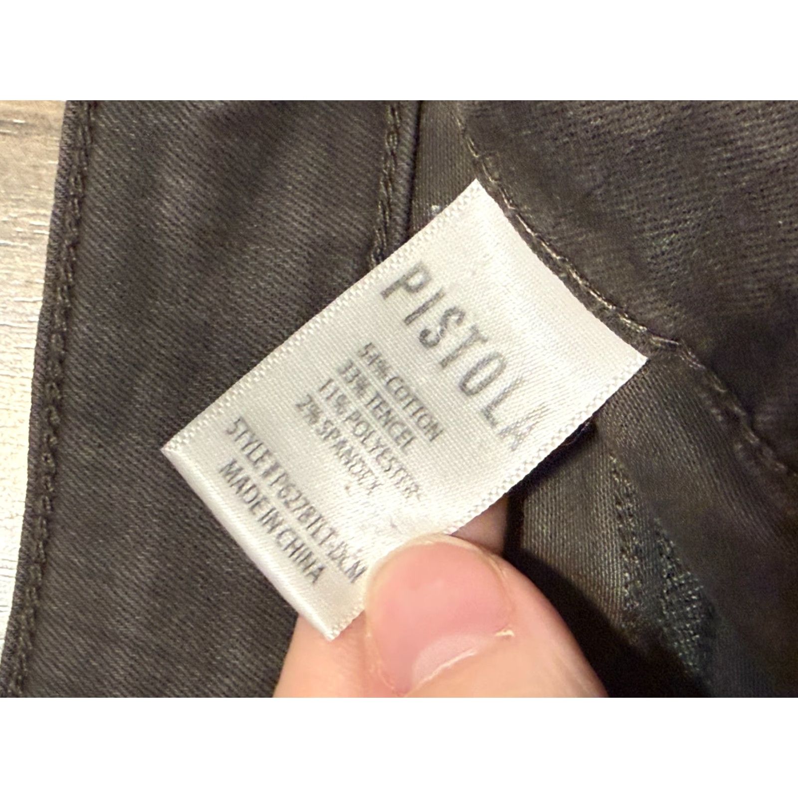 Pistola Pistola Jeans Womens 29 Brown Skinny High Rise Dark Wash Jeans Size 29" - 5 Thumbnail