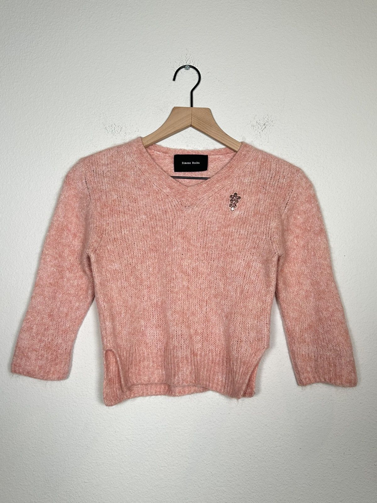 Simone Rocha Cropped Fuzzy mohair knit Size XXS / US 00 / IT 34 - 1 Thumbnail