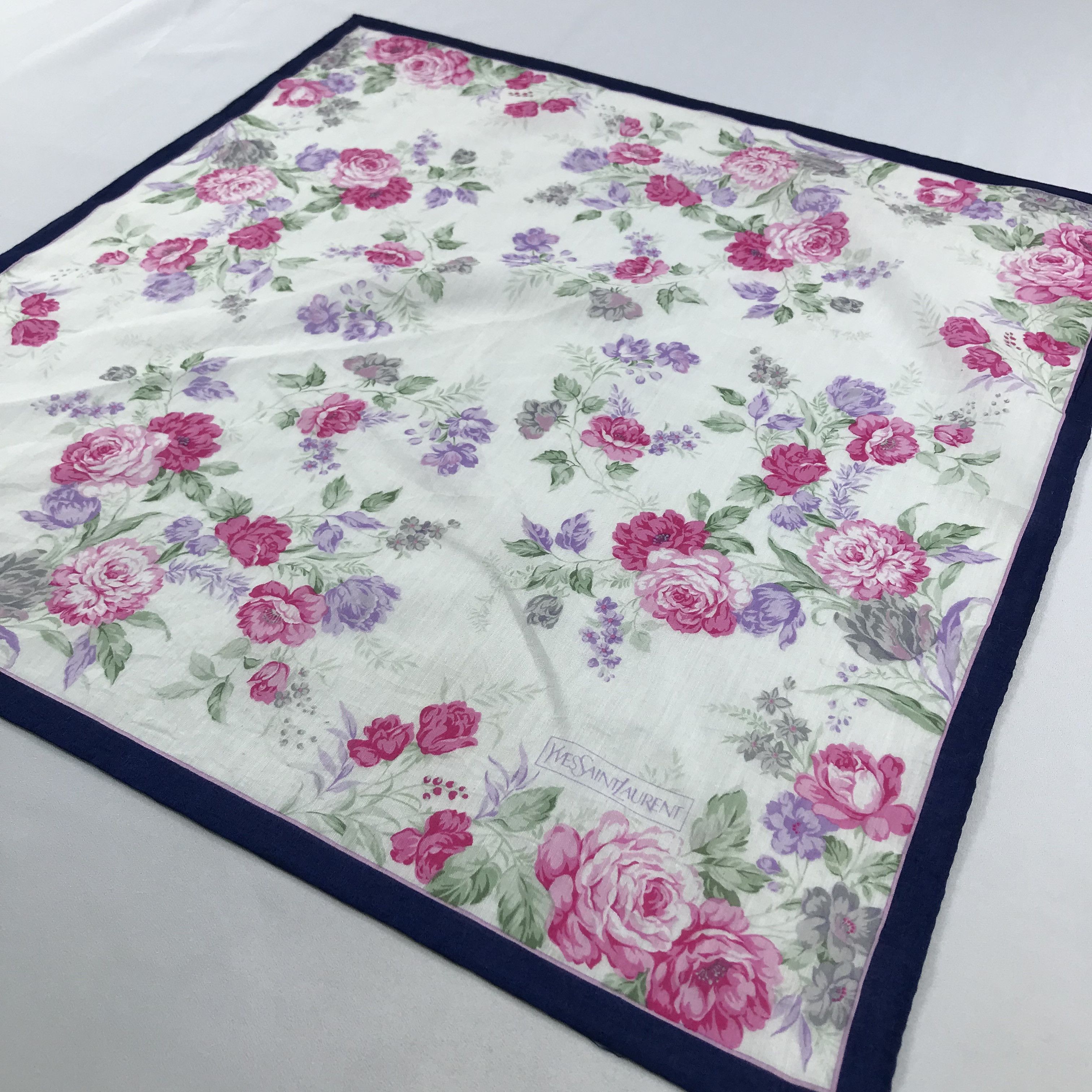 Vintage × Yves Saint Laurent Yves Saint Laurent Bandana / Handkerchief/Neckerchief -S2559 Size ONE SIZE - 2 Thumbnail