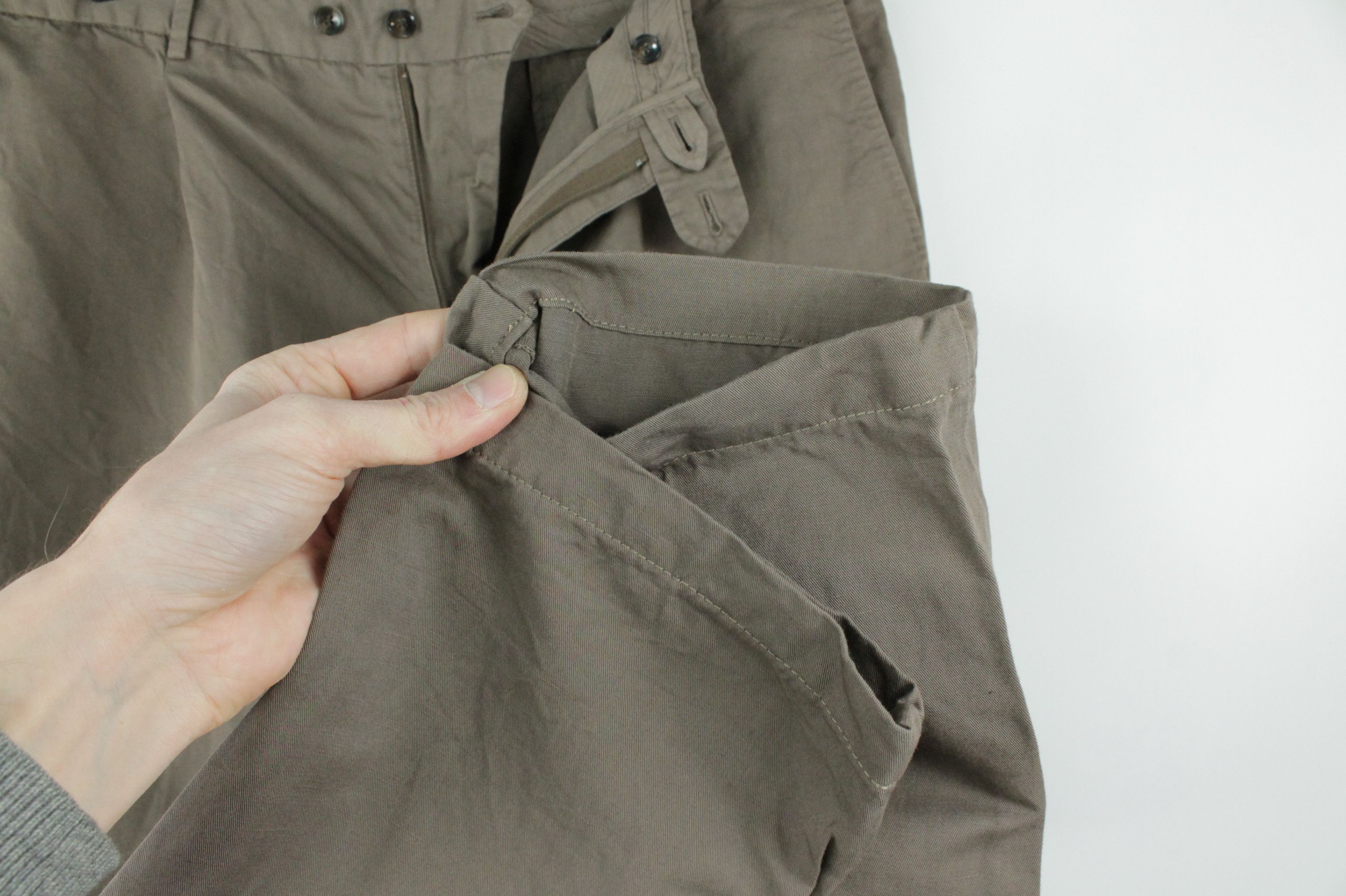Suitsupply Suitsupply Cotton/Linen Cropped Campo Chino Pants Size US 42 / EU 58 - 4 Thumbnail