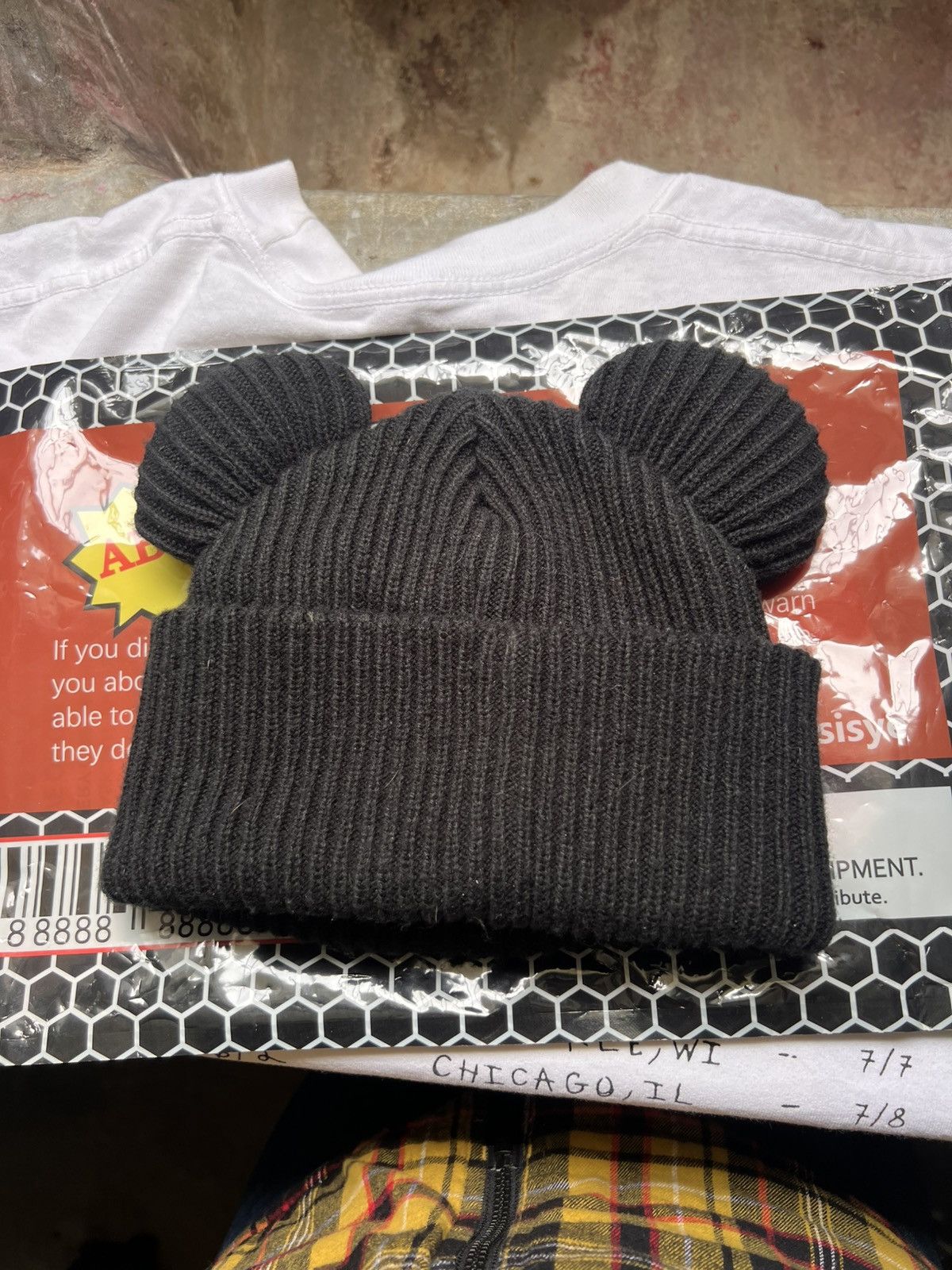 Japanese Brand Jose Wong ABCD mask beanie with ears Size ONE SIZE - 8 Thumbnail