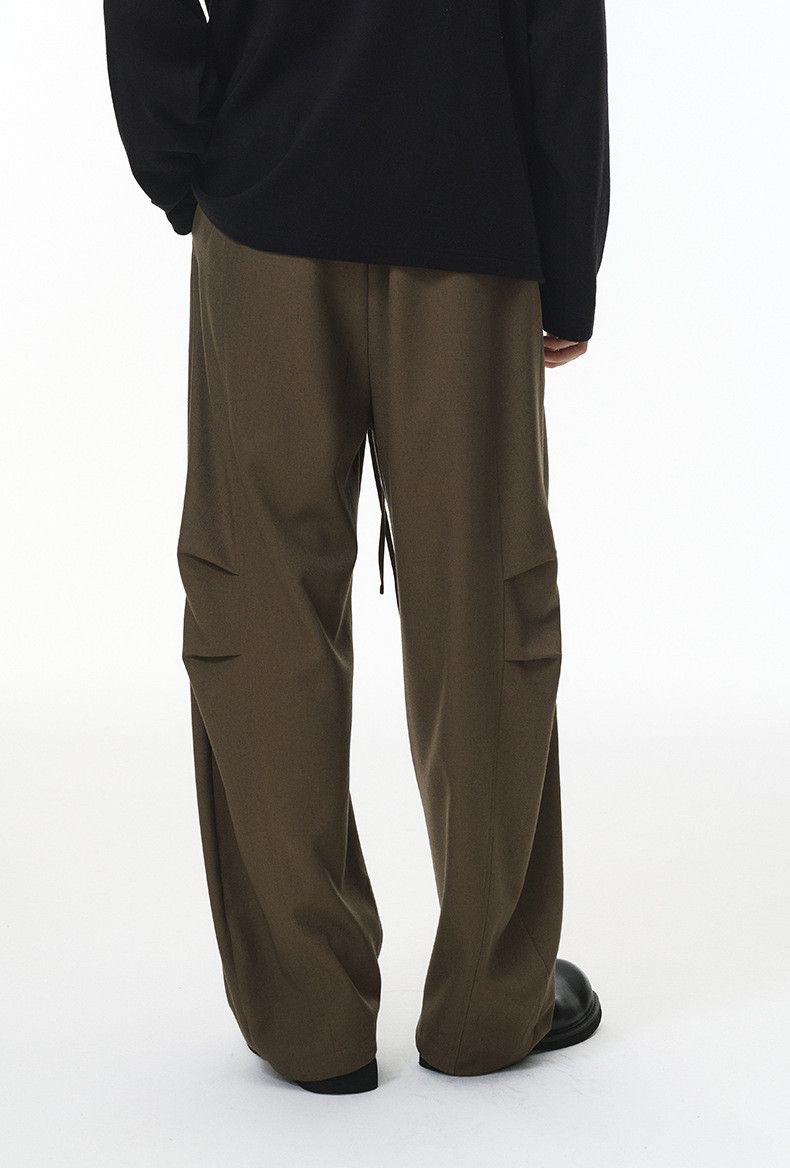 Japanese Brand Linen wide leg pants, loose solid color casual pants Size US 30 / EU 46 - 6 Thumbnail