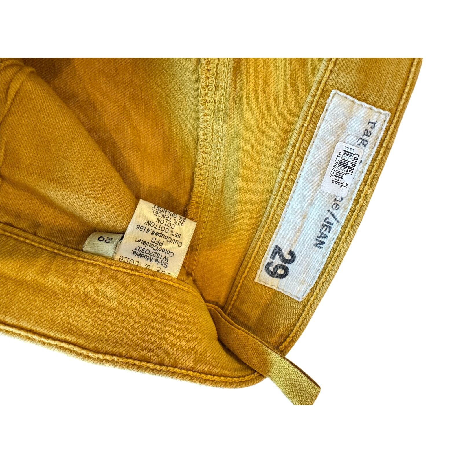 Rag & Bone Rag & Bone Mustard Yellow Zipper Jeans 29 Size 29" - 6 Thumbnail