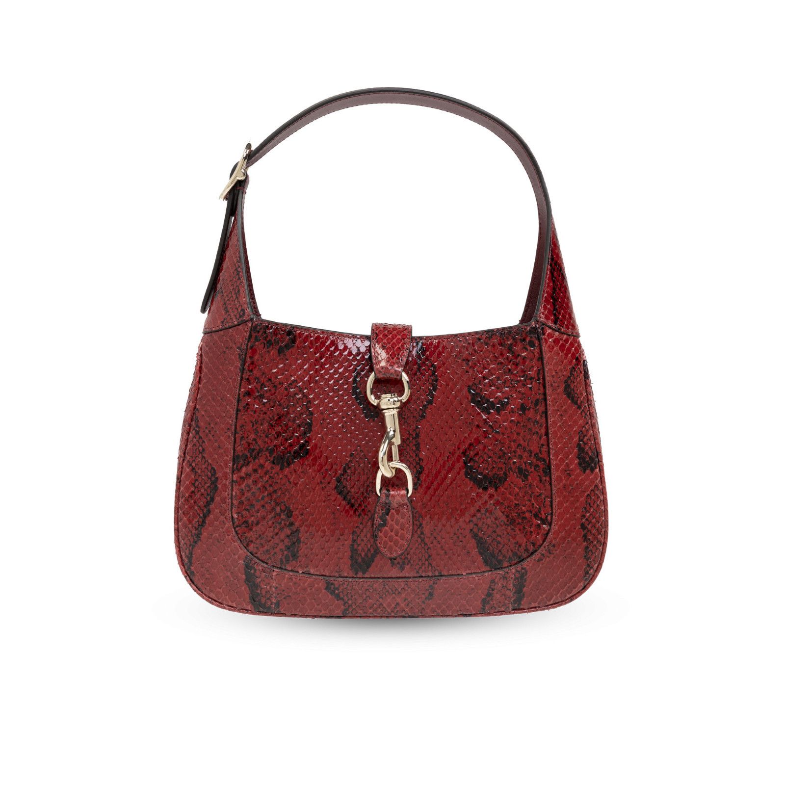 Gucci GUCCI Jackie Red Embossed Leather Shoulder Bag New & Authent Size ONE SIZE - 1 Thumbnail