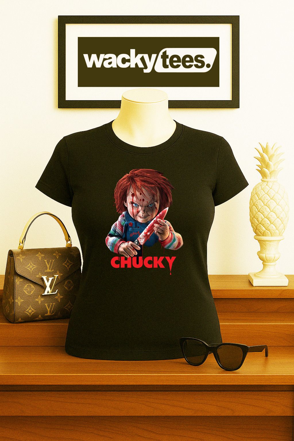 Other Chucky The Good Guy Ready To Play Horror Graphic Tee Shirt Size US L / EU 52-54 / 3 - 5 Thumbnail
