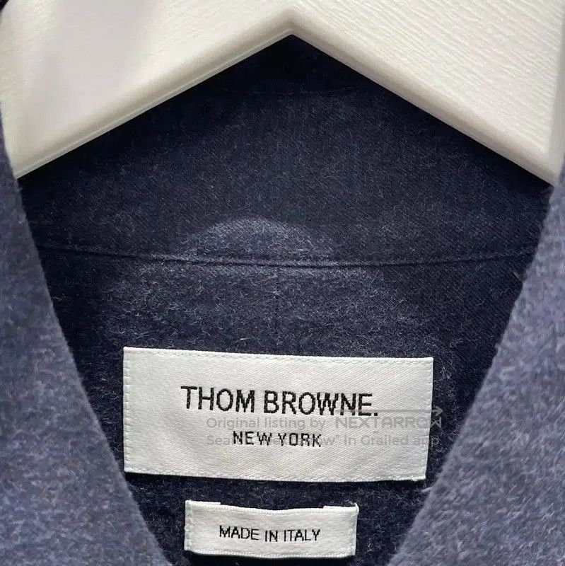 Thom Browne Thom Browne Navy Cotton Long Sleeve Shirt . Size US M / EU 48-50 / 2 - 6 Thumbnail