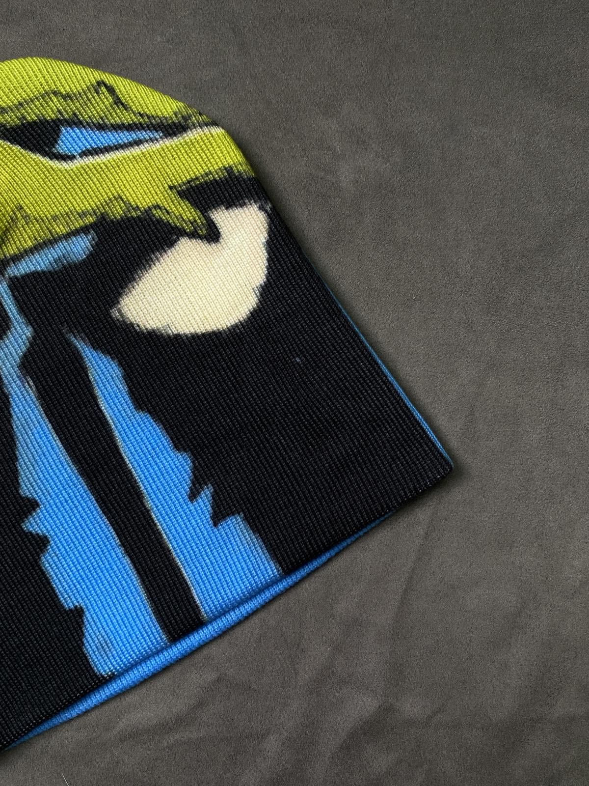 Japanese Brand Rare Vxmeee Bat Mane No Cuff Knit Black Beanie OS Size ONE SIZE - 3 Thumbnail