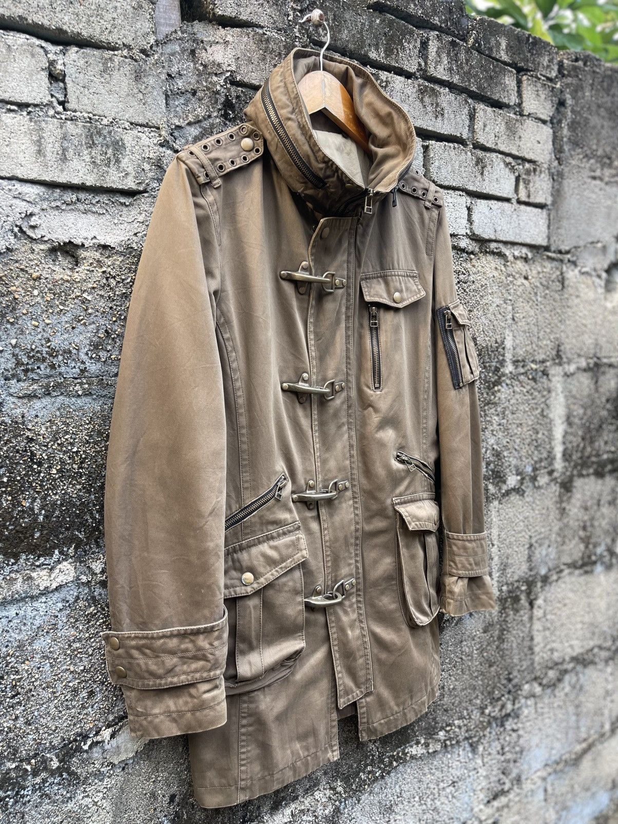 Michel Klein Archive Michel Klein Homme Metal Clasp Utility Field Jacket Size US S / EU 44-46 / 1 - 6 Thumbnail