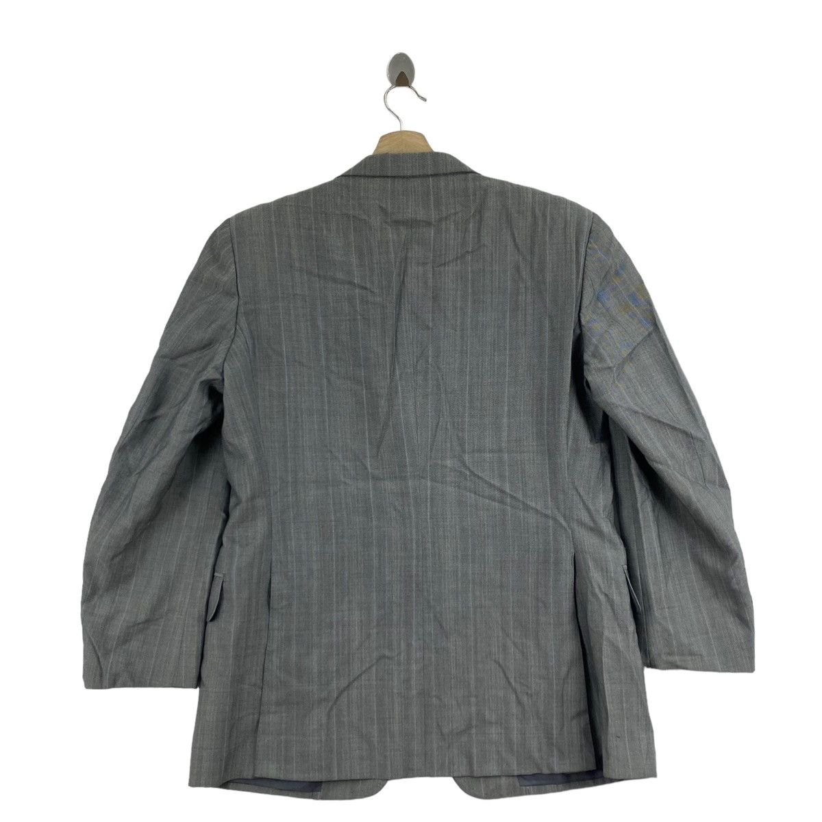 Burberry Vintage BURBERRYS Black Label Hickory Stripes Style Grey Size US M / EU 48-50 / 2 - 2 Thumbnail