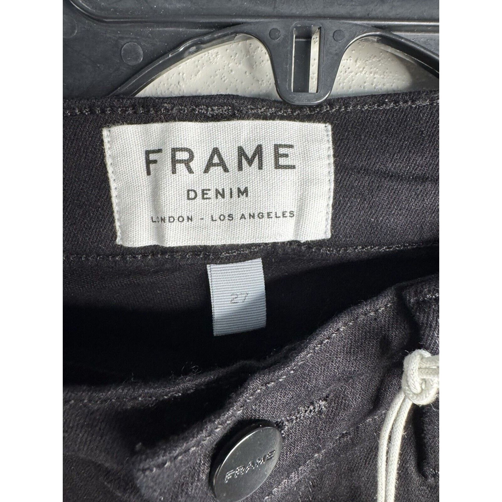 Frame Frame Le Skinny de Jeanne Black Skinny Jeans Size 27" / US 4 / IT 40 - 4 Thumbnail