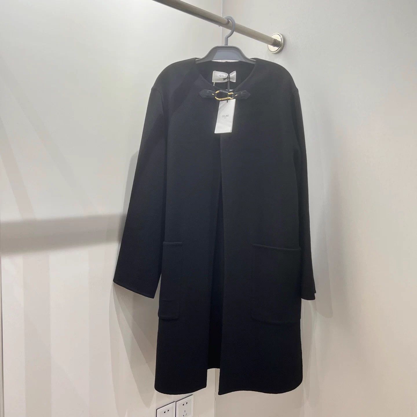 Celine Celine solid logo gold button cloak coat cashmere 36 Size XS / US 0-2 / IT 36-38 - 1 Thumbnail