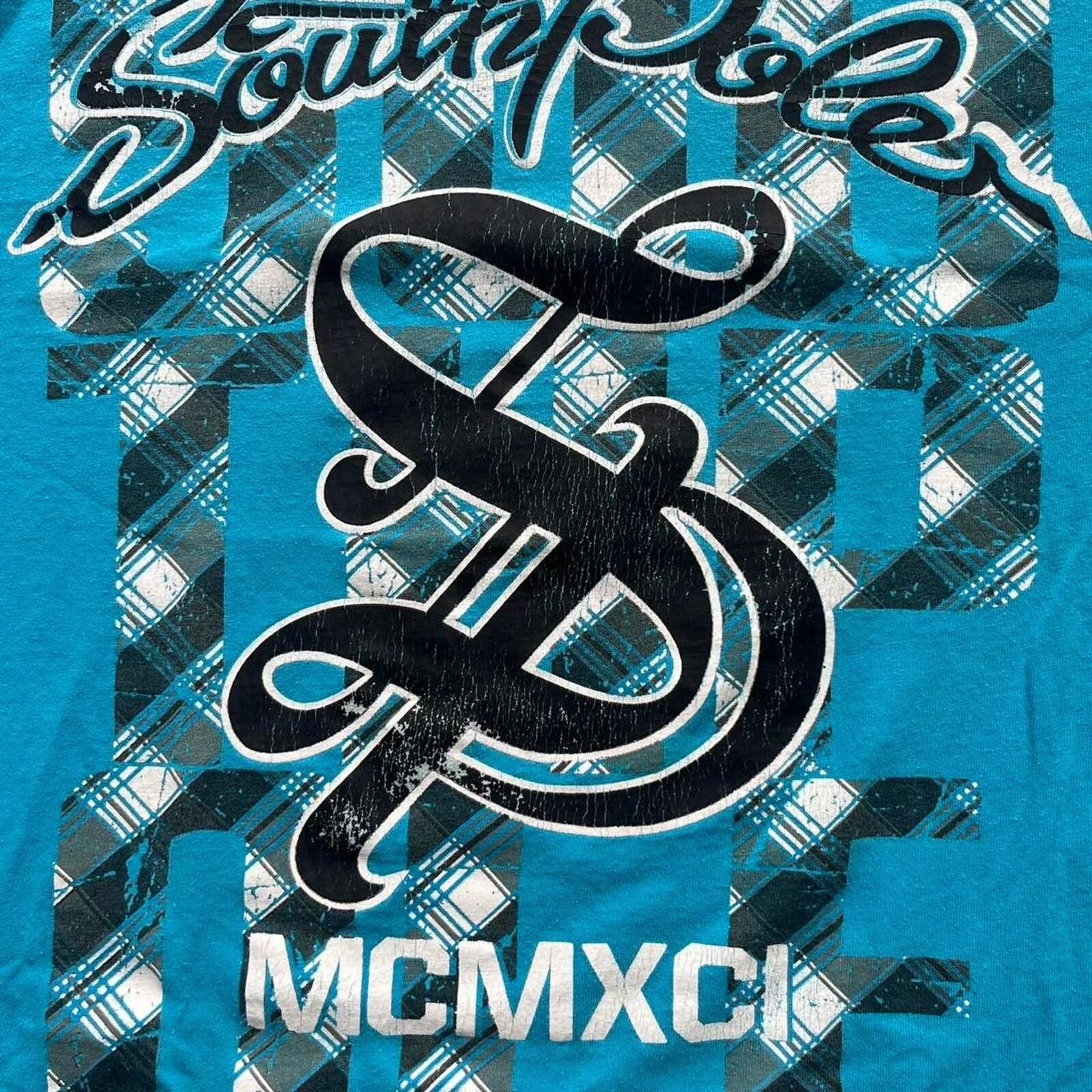 Southpole Light Blue SouthPole Large Graphic T-Shirt Size US M / EU 48-50 / 2 - 2 Thumbnail