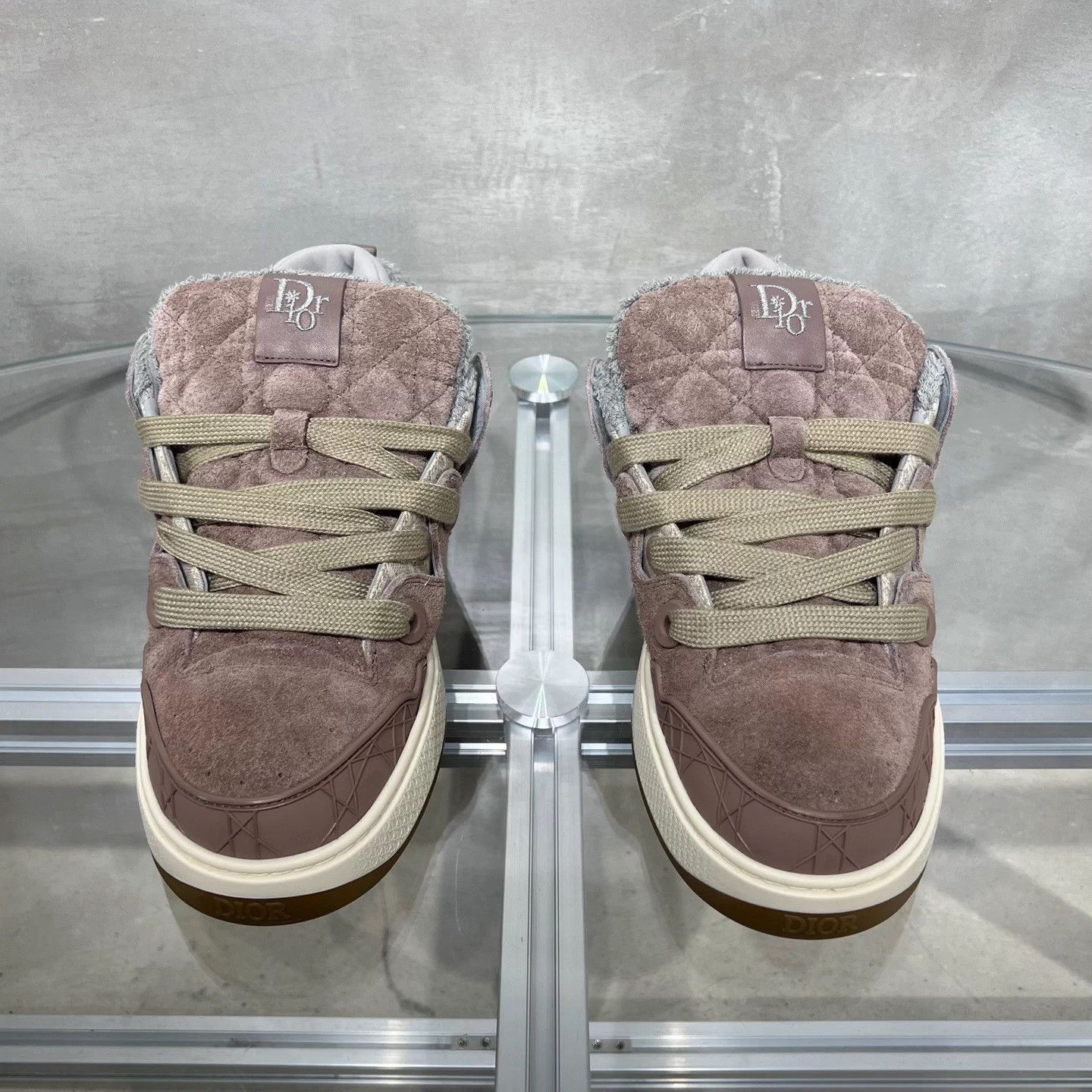 Dior Dior x Erl B9S Purple Gray Suede Sneakers Size 41 Size US 8 / EU 41 - 1 Thumbnail