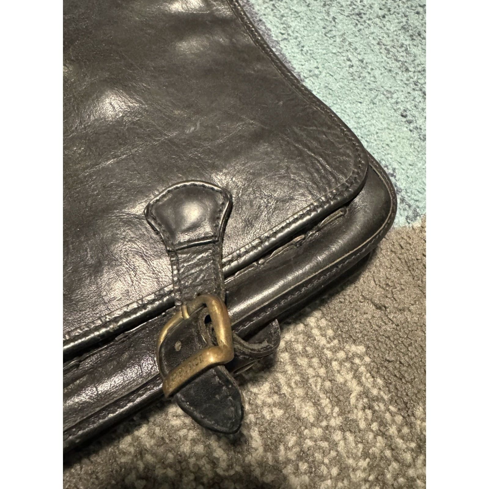 Vintage VINTAGE I Medici Firenze Made In Italy Leather black Messenger Shoulder Bag 15 Size ONE SIZE - 6 Thumbnail