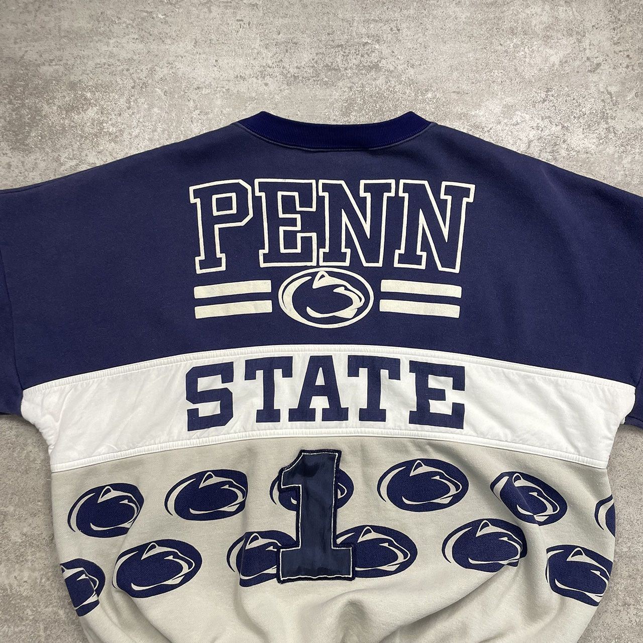 NCAA × Vintage PENN STATE NITTANY LIONS SWEATSHIRT AOP CREWNECK SIZE L Size US L / EU 52-54 / 3 - 4 Thumbnail