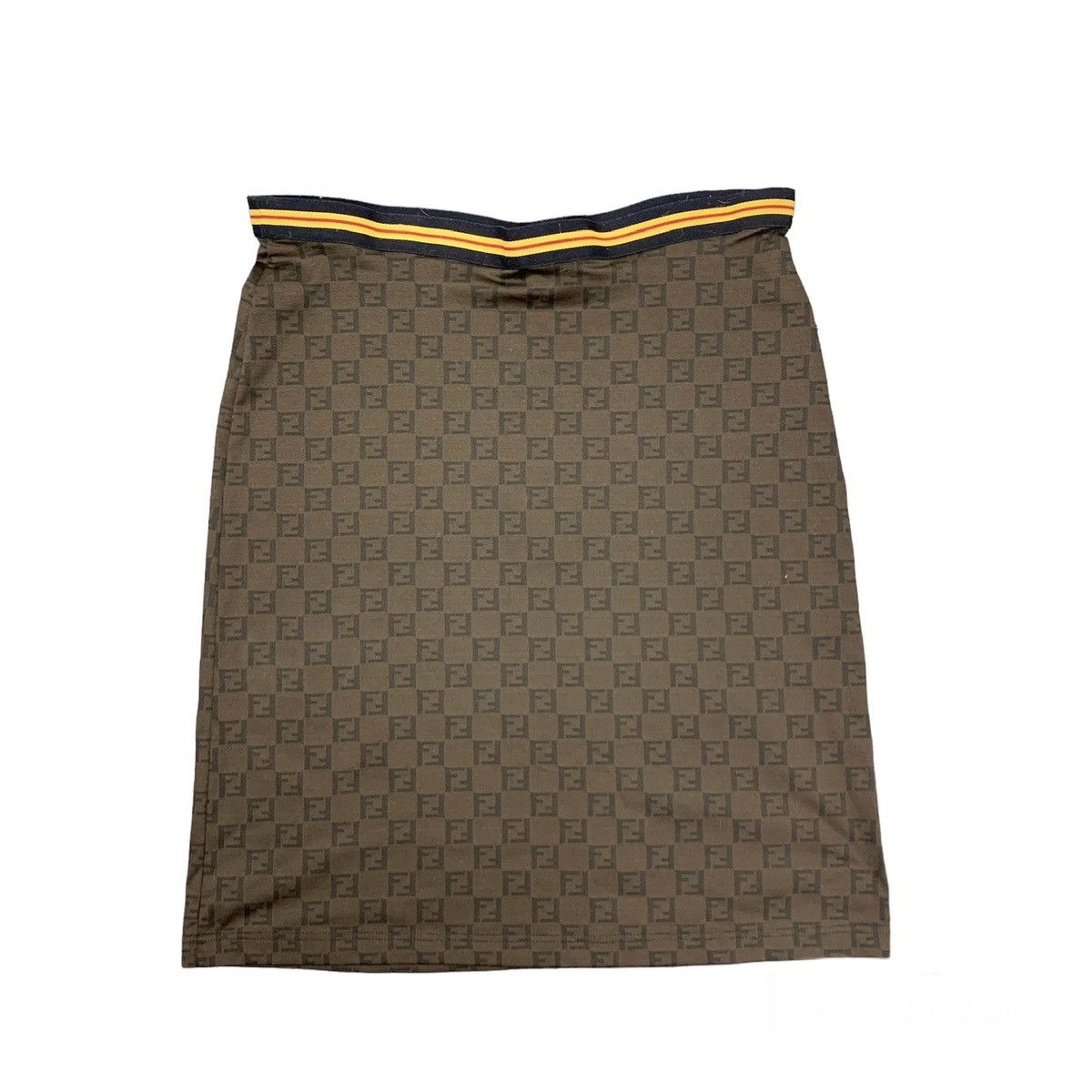 Fendi Fendi Monogram FF Strech Mini Skirt Size 34" / US 12 / IT 48 - 2 Thumbnail