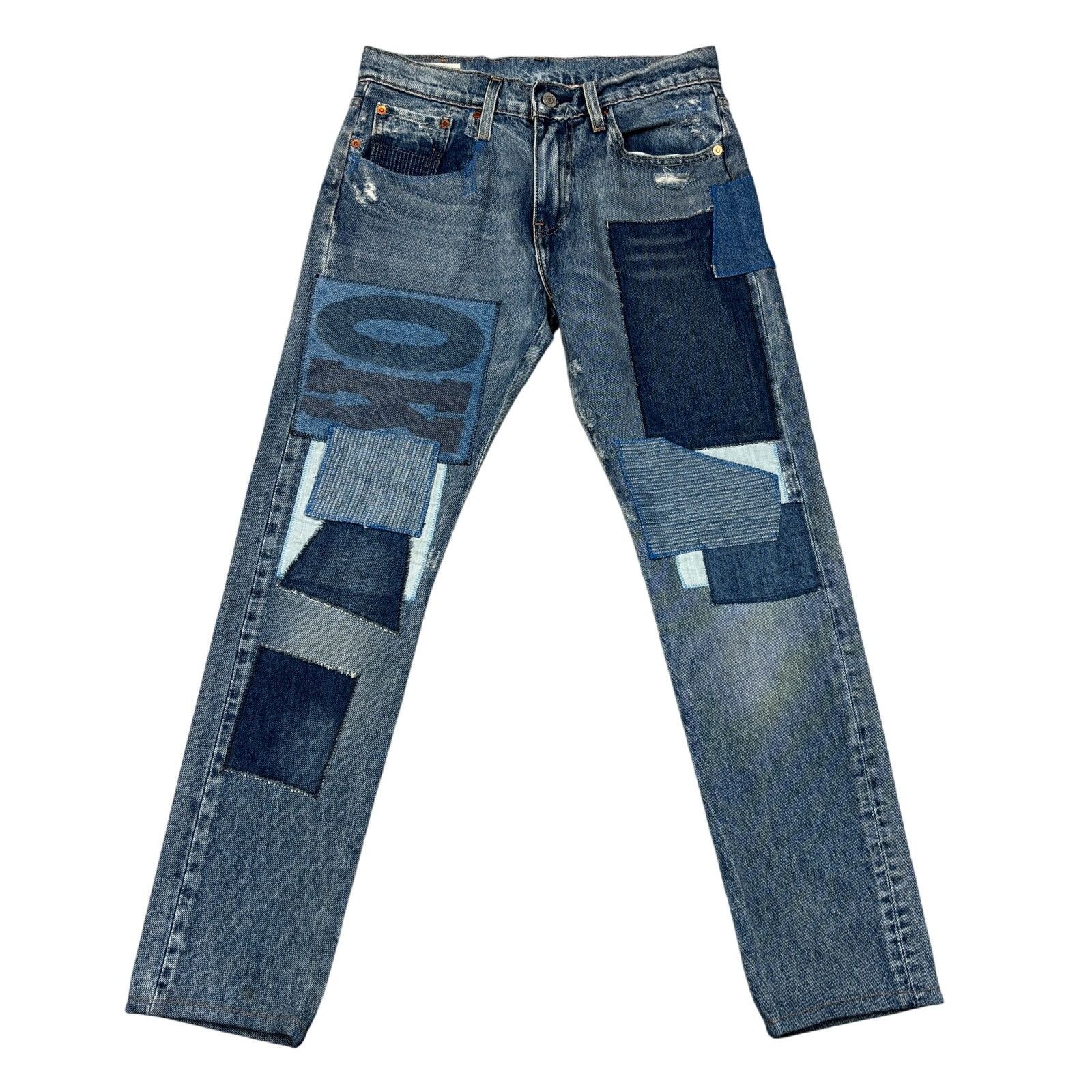 Levi's Levi's Premium 512 Slim Taper Fit Patched Big E Jeans 29x29 Size US 29 - 1 Thumbnail
