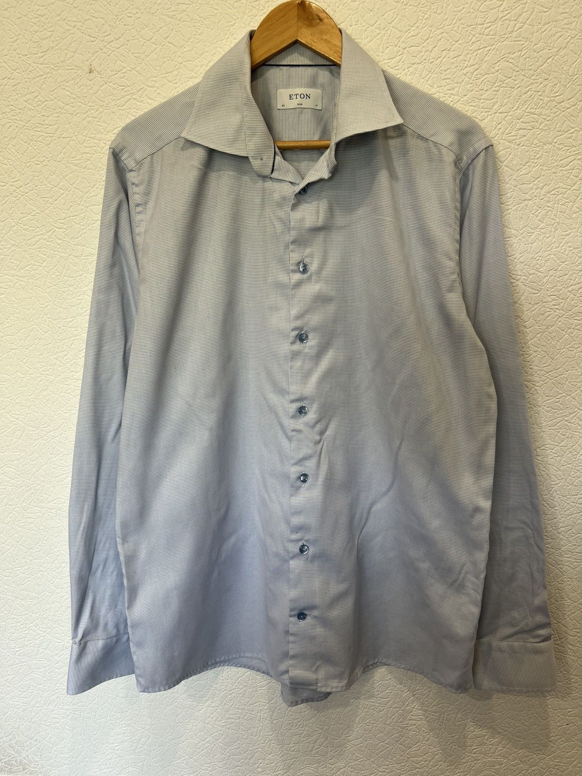 Eton Eton Blue Button Up Shirt Classic Mens Size US L / EU 52-54 / 3 - 1 Thumbnail