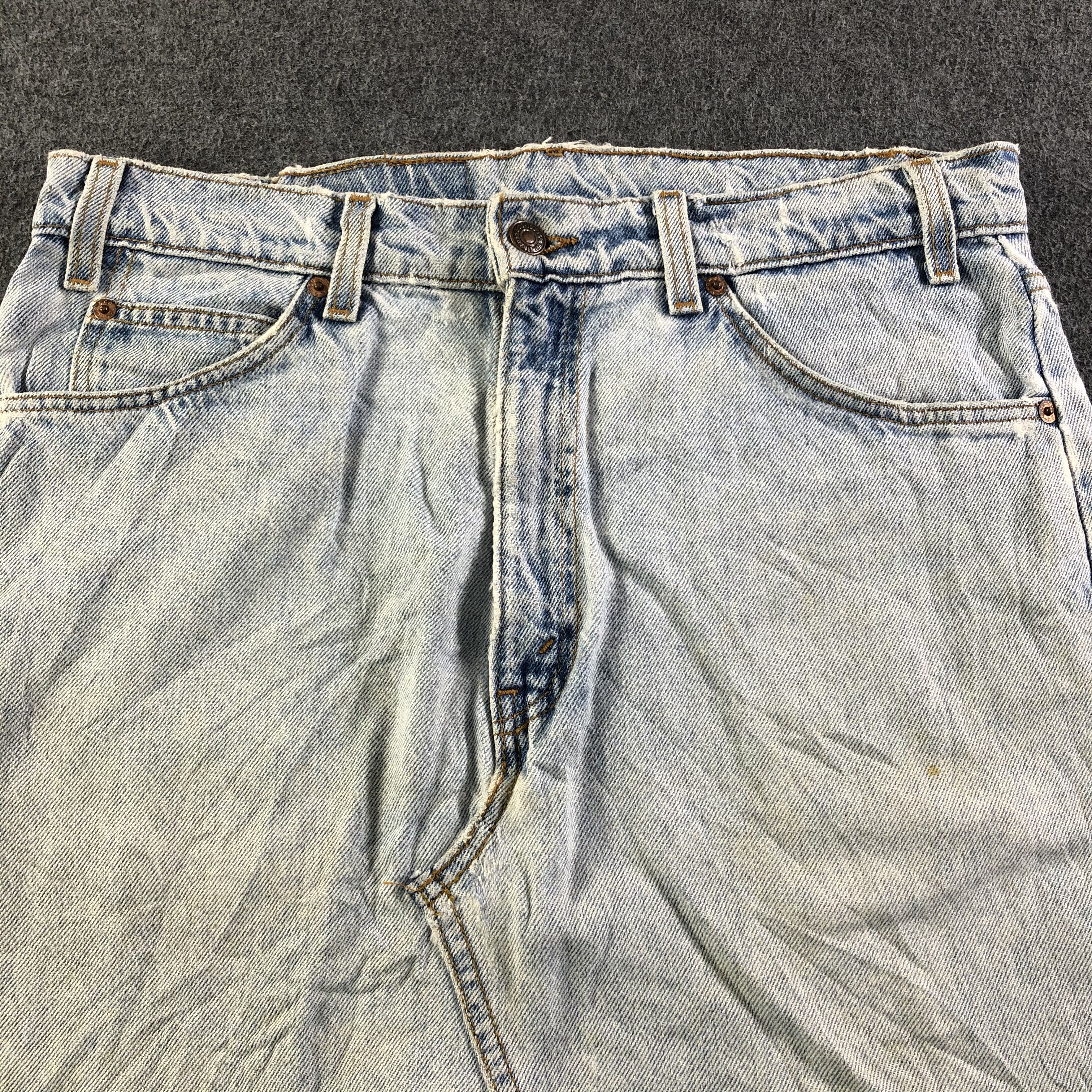 Levi's × Vintage Vintage Light Wash Levis 505 Skirt-J3785 Size 33" - 3 Thumbnail