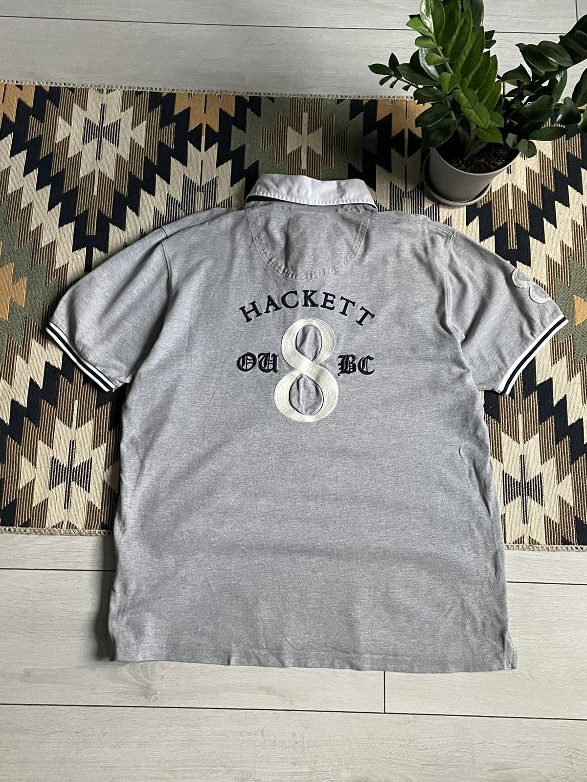 Hackett Vintage Hackett London Big Logo #8 Polo T-shirt Size US XXL / EU 58 / 5 - 2 Thumbnail