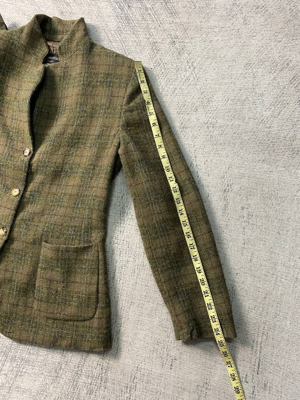 Other Antonio Fusco Italy Plaid Wool Women's Blazer Jacket Size L / US 10 / IT 46 - 10 Thumbnail