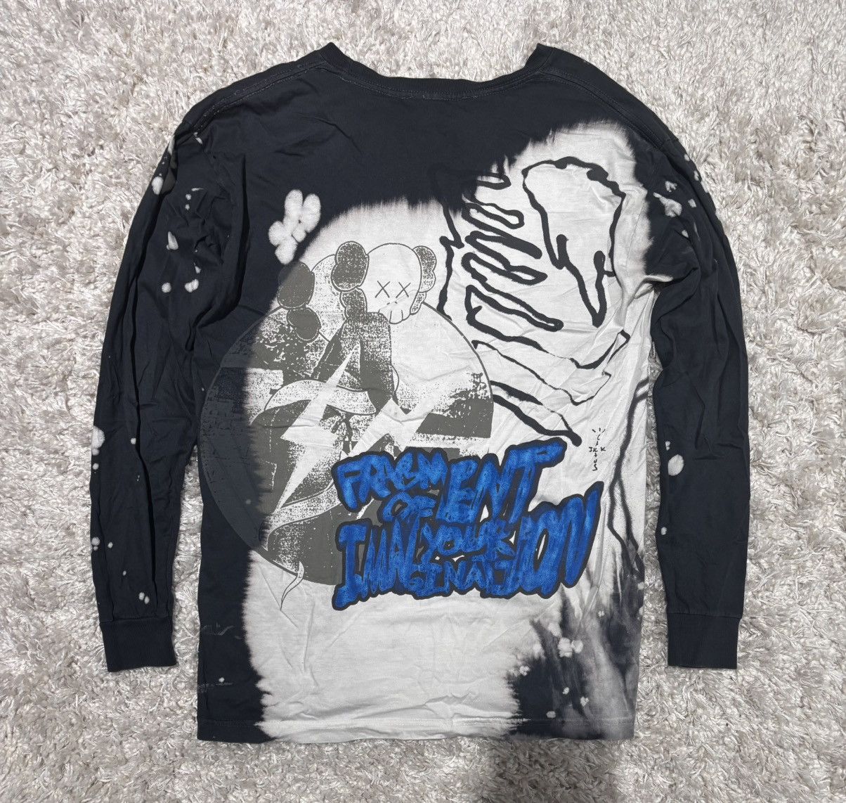 Fragment Design × Kaws × Travis Scott KAWS x Cactus Jack x Fragment Tie Dye Te Size US M / EU 48-50 / 2 - 2 Thumbnail