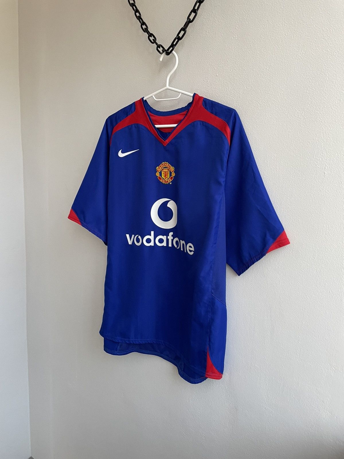 Nike MANCHESTER UNITED 2005 2006 AWAY FOOTBAL SHIRT SOCCER JERSEY Size US M / EU 48-50 / 2 - 2 Thumbnail