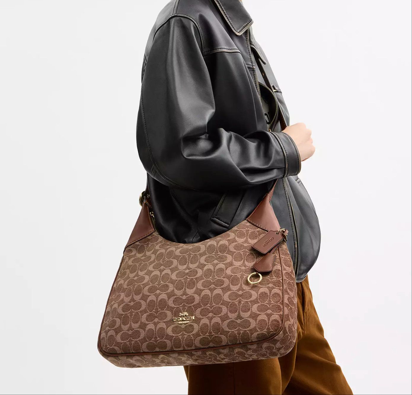 Coach Ella Shoulder Bag In Signature Chenille CCE49 Size ONE SIZE - 10 Thumbnail