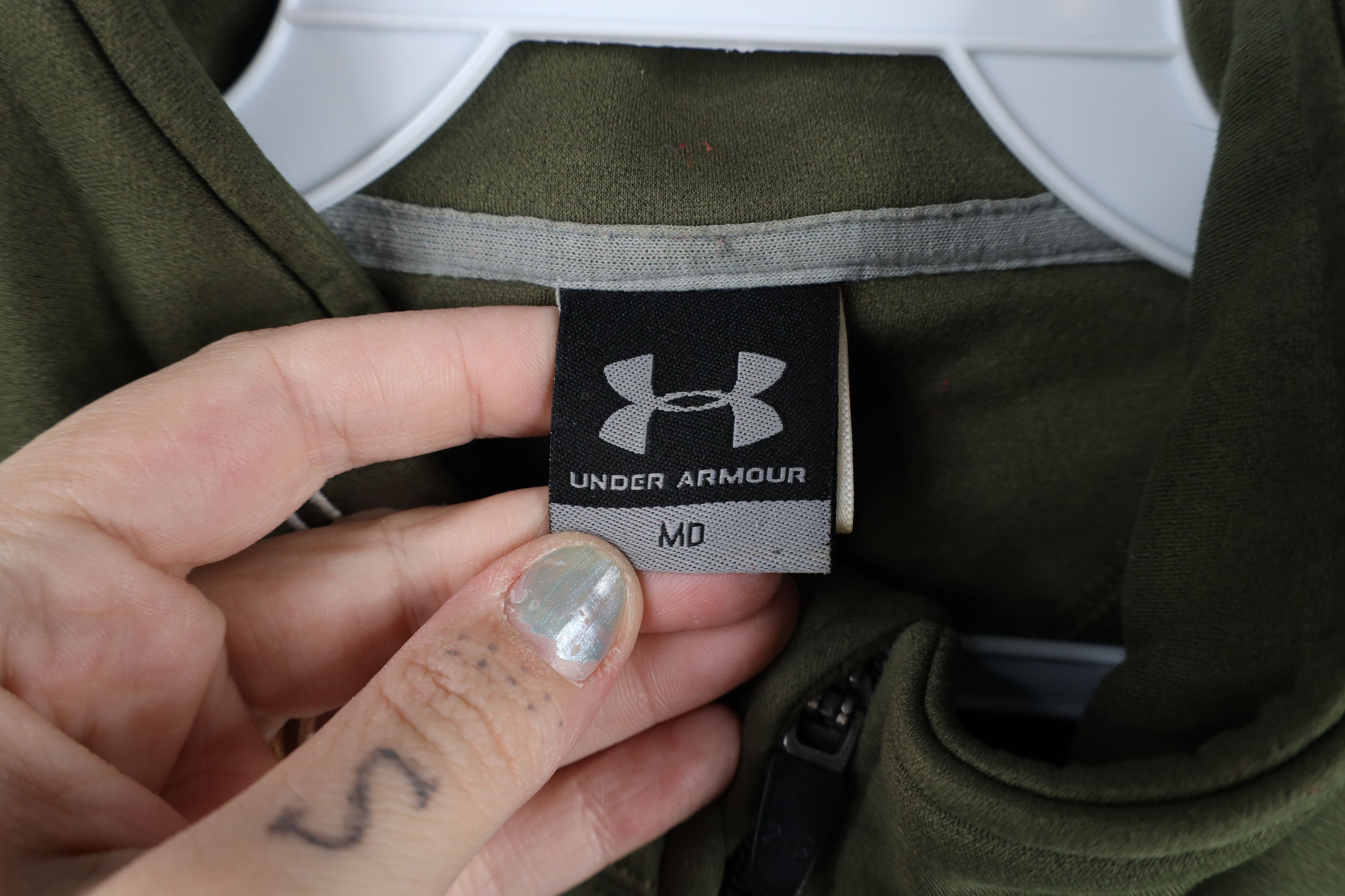 Under Armour × Vintage Vintage Under Armour Half Zip Pullover Sweatshirt Green Size US M / EU 48-50 / 2 - 7 Thumbnail