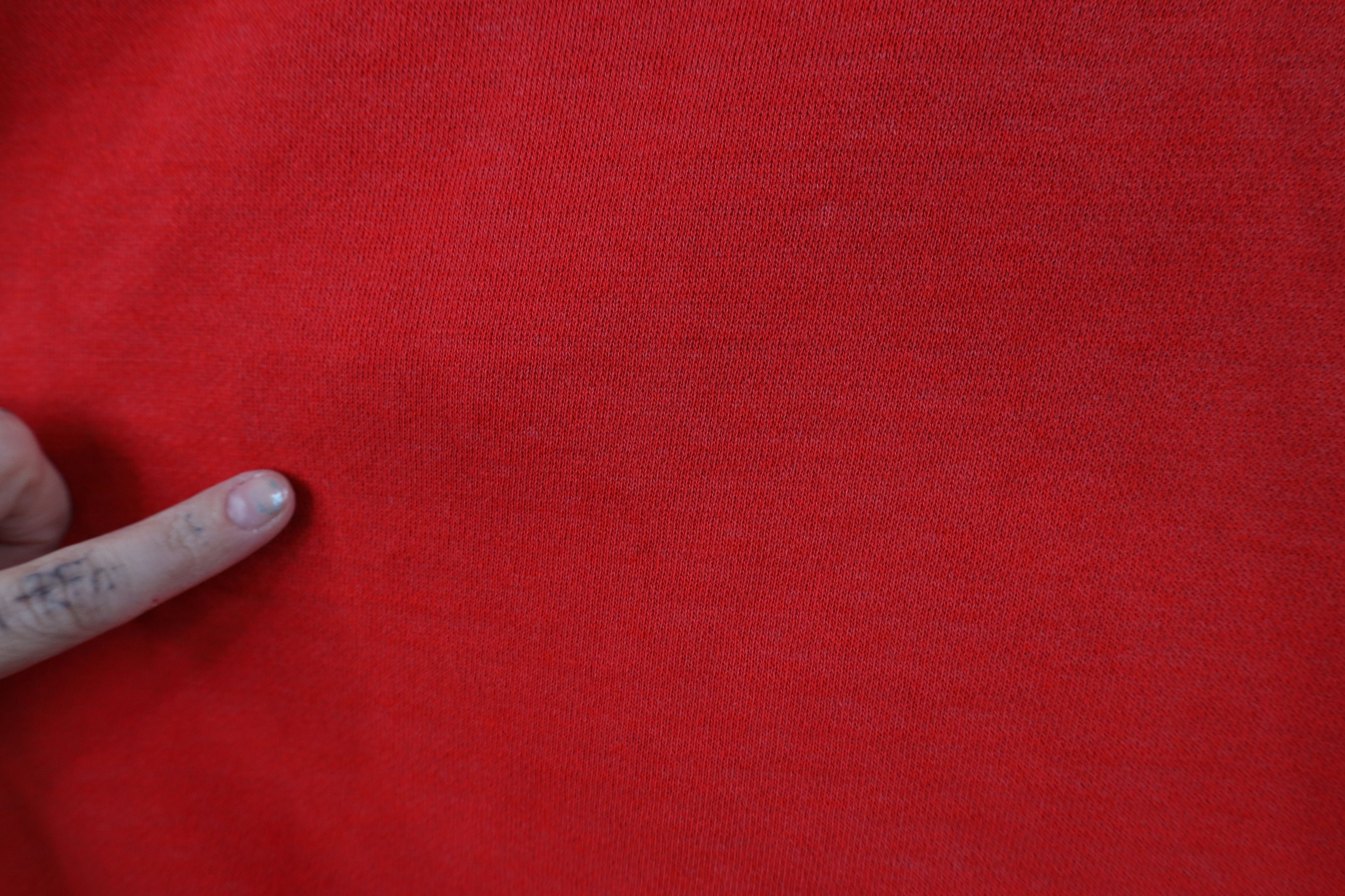 Vintage Vintage 70s Streetwear Raglan Crewneck Sweatshirt Red USA Size XL / US 12-14 / IT 48-50 - 5 Thumbnail