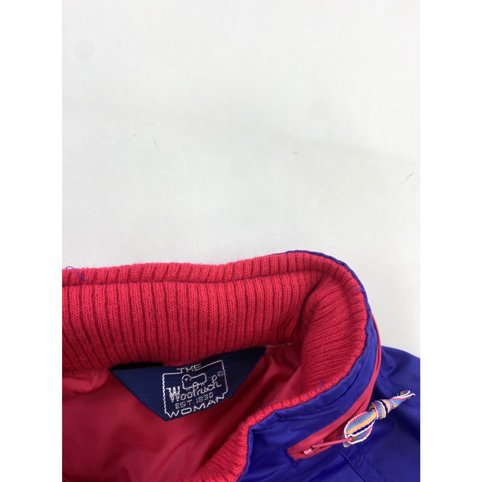 Vintage VINTAGE Woolrich Jacket Women L Purple Windbreaker Full Zip Hooded Size L / US 10 / IT 46 - 2 Thumbnail