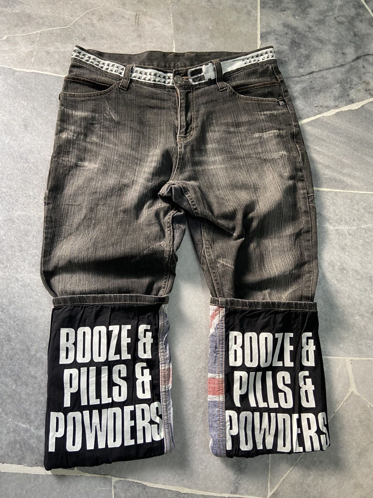 PPFM PPFM Jeans Punk Jeans Art design Pants Size US 33 - 2 Thumbnail