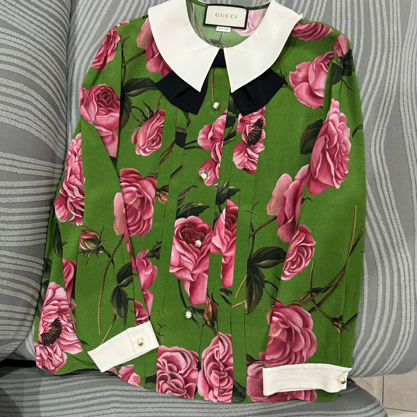 Gucci Gucci Silk Shirt Authentic Size M / US 6-8 / IT 42-44 - 1 Thumbnail