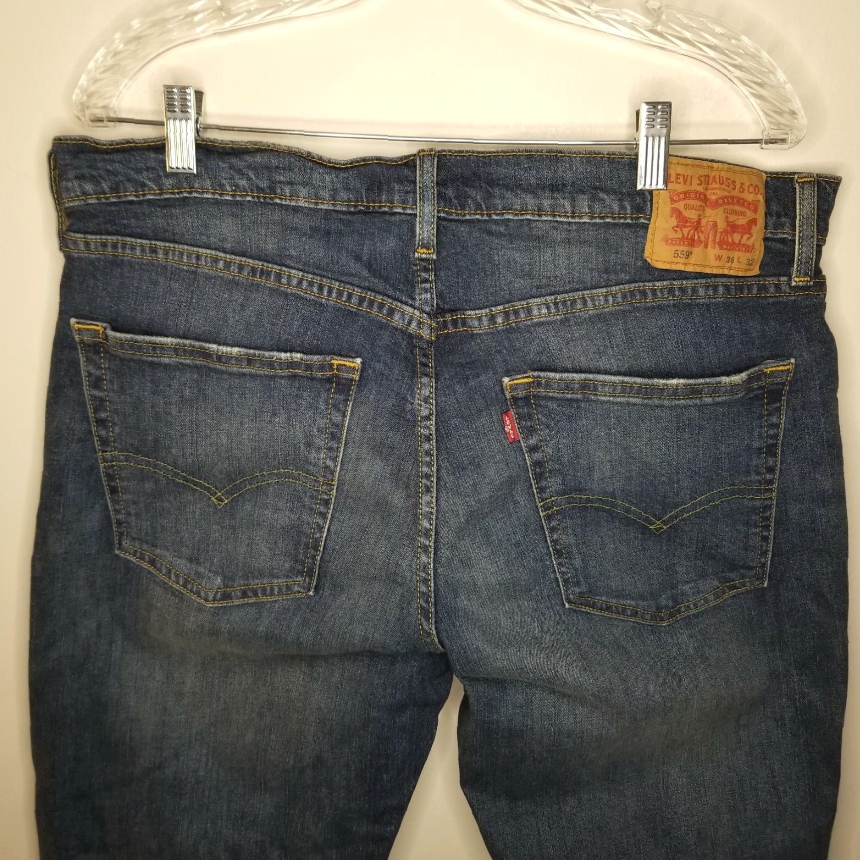 Levi's LEVI'S 559 Jeans Men 36x32 Blue Straight Size US 36 / EU 52 - 5 Thumbnail