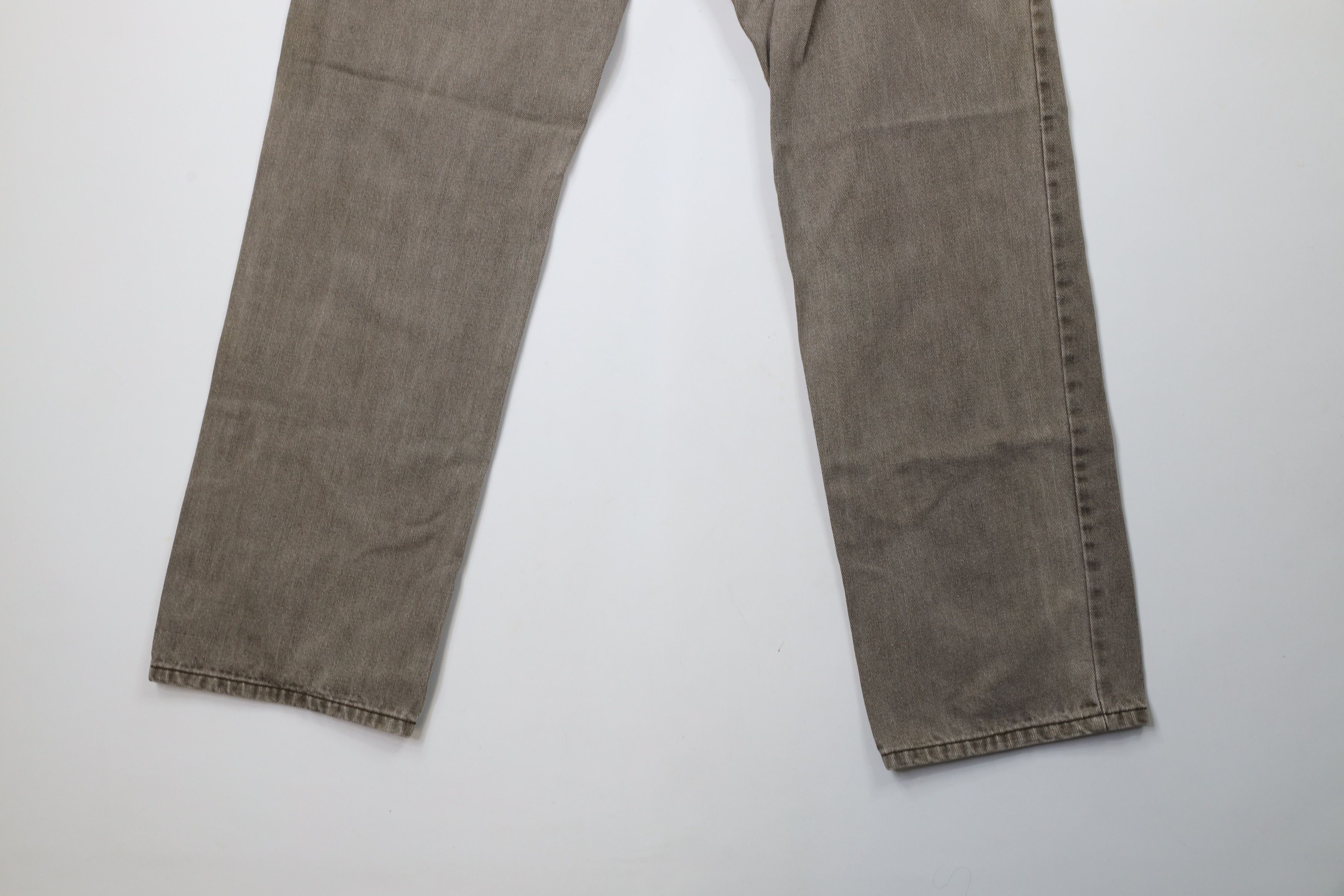 Vintage Vintage 90s Y2K Streetwear Straight Leg Denim Jeans Brown Size US 34 / EU 50 - 11 Thumbnail