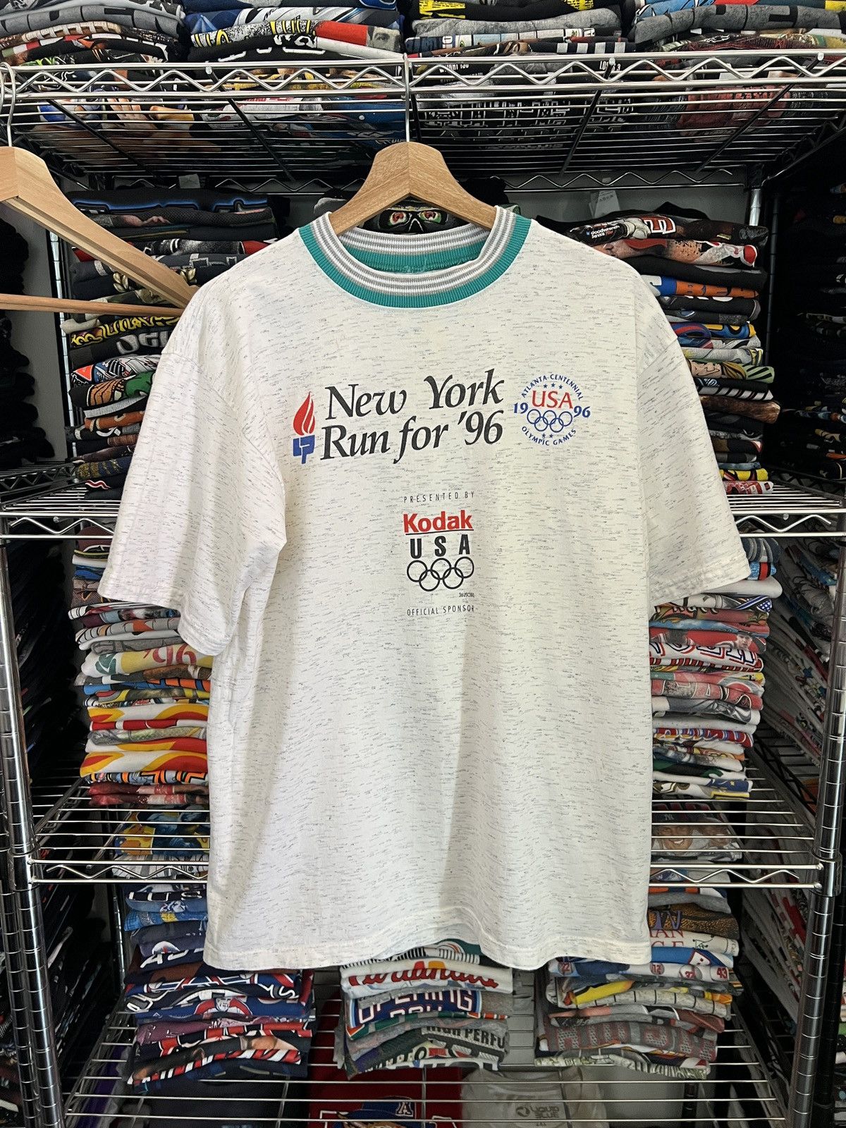 Swingster 1996 New York Run USA Olympics Tee Size US M / EU 48-50 / 2 - 1 Thumbnail