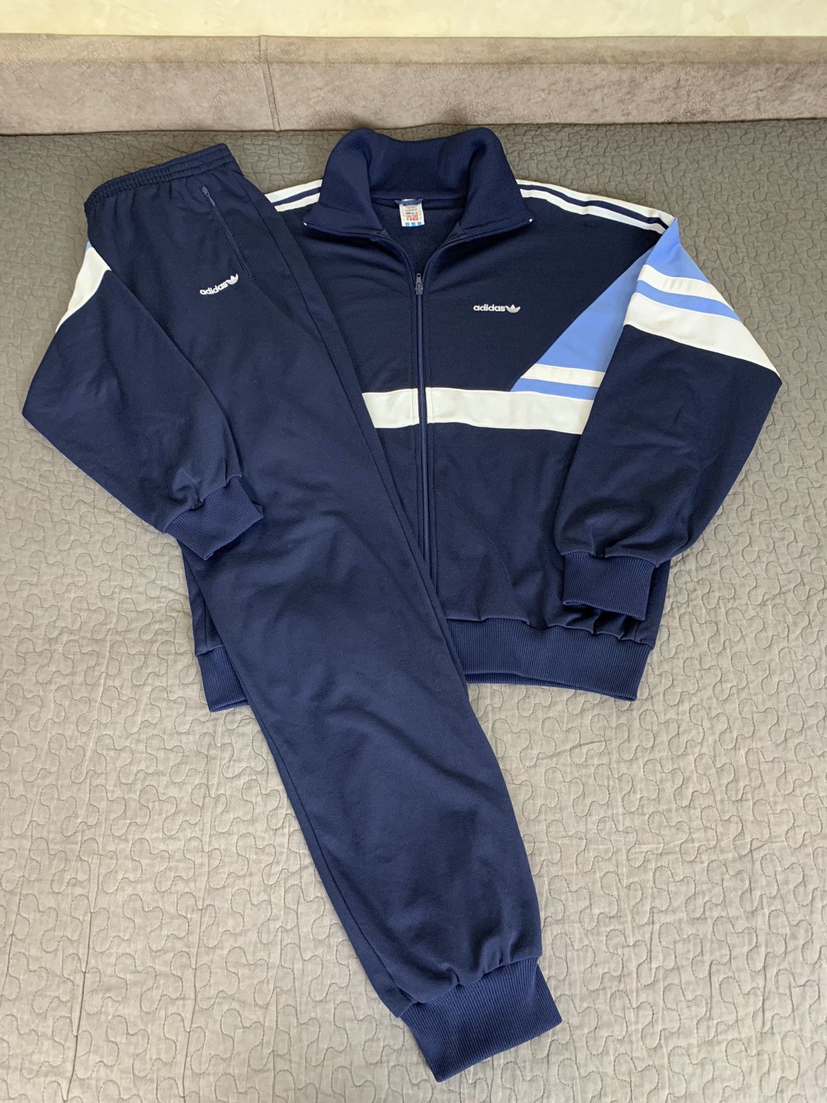 Vintage Vintage Adidas Track Suit Made In West Germany Size US XL / EU 56 / 4 - 1 Thumbnail