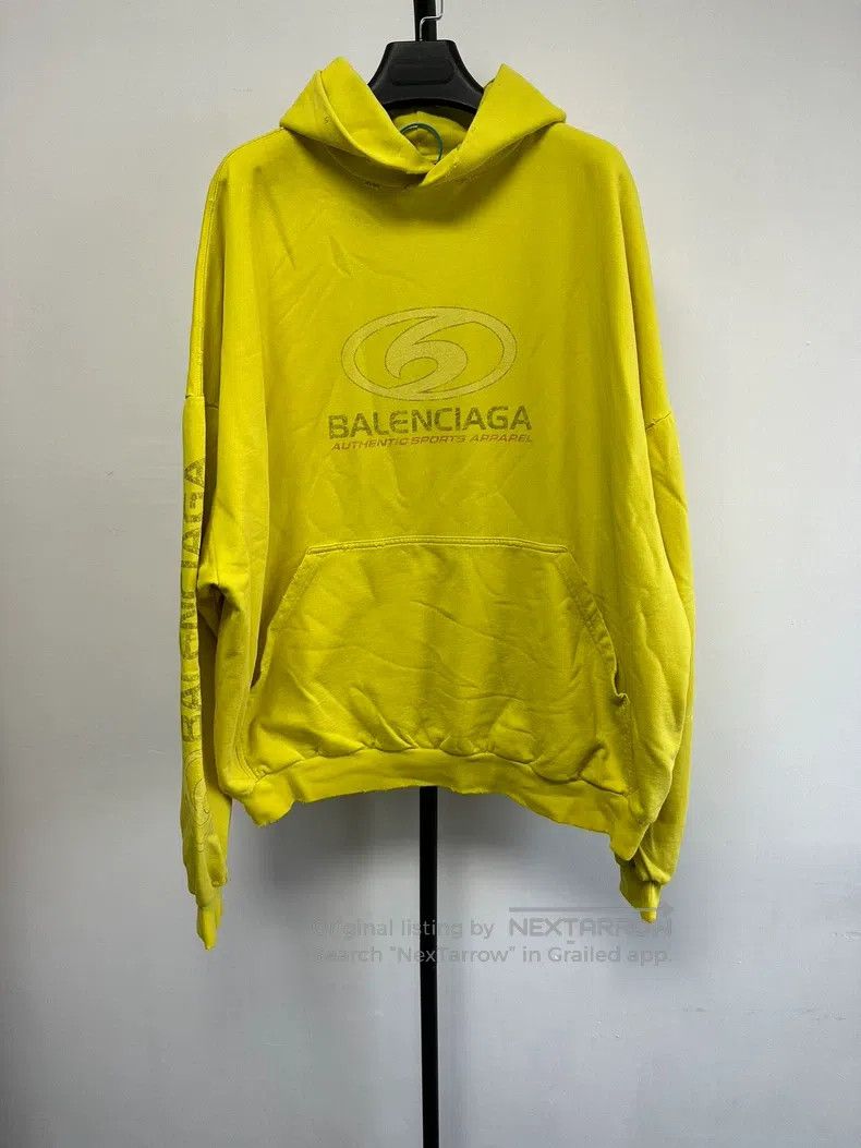 Other Balenciaga Light Printed Hooded Long Sleeve Sweatshirt Size US M / EU 48-50 / 2 - 1 Thumbnail