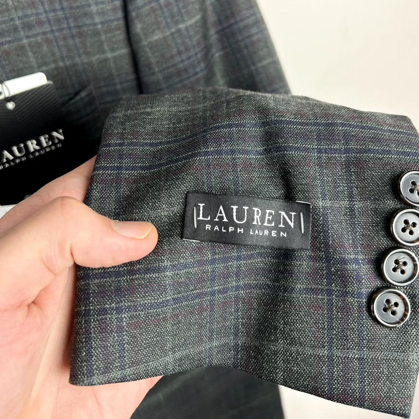 Ralph Lauren Lauren by Ralph Lauren Grey Plaid Blazer New with Tags Size 42R - 4 Thumbnail