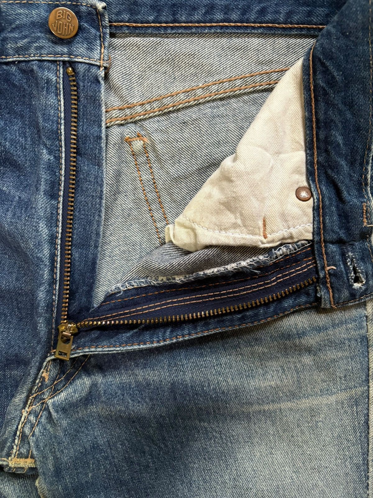 Japanese Brand × Jean Vintage Japanese Brand Mud Wash Painted Flare Jeans Size 27" / US 4 / IT 40 - 9 Thumbnail