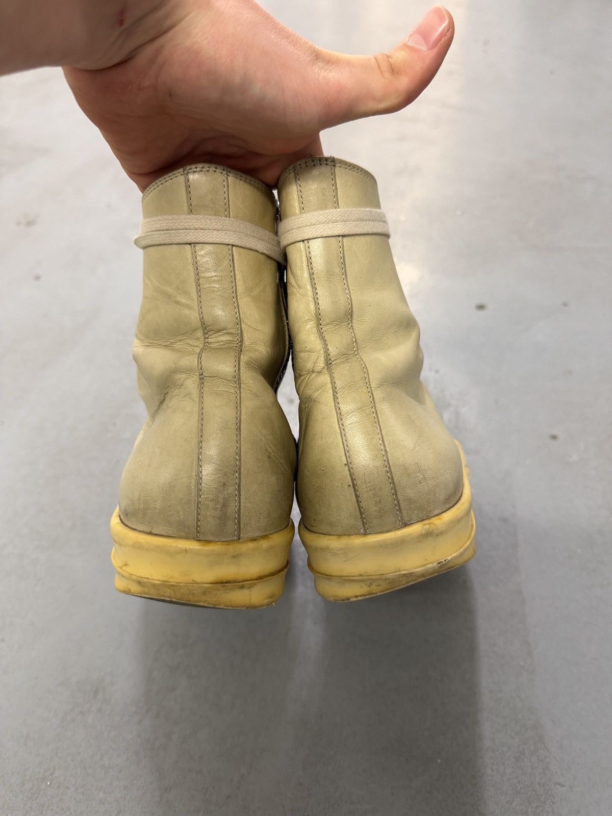 Rick Owens Rick Owens Main Line Vintage Leather High Sneakers Size US 9 / EU 42 - 7 Thumbnail