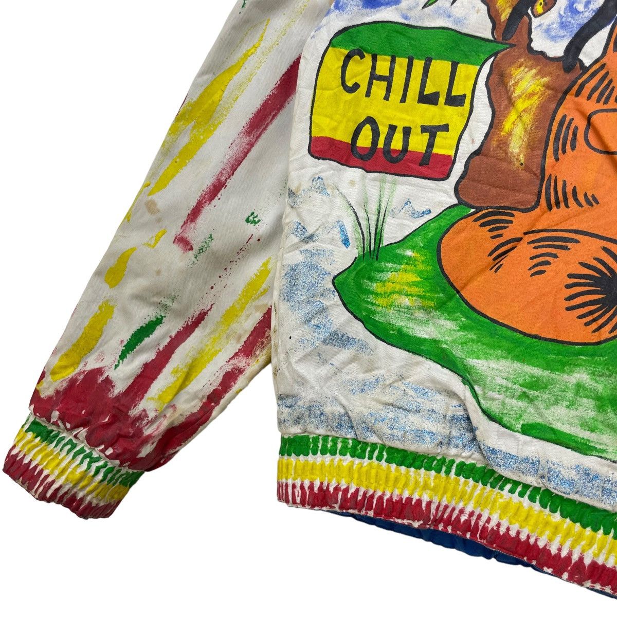 Handmade Custom Made Garfield Rastafari Bob Marley Jacket Size M / US 6-8 / IT 42-44 - 14 Thumbnail