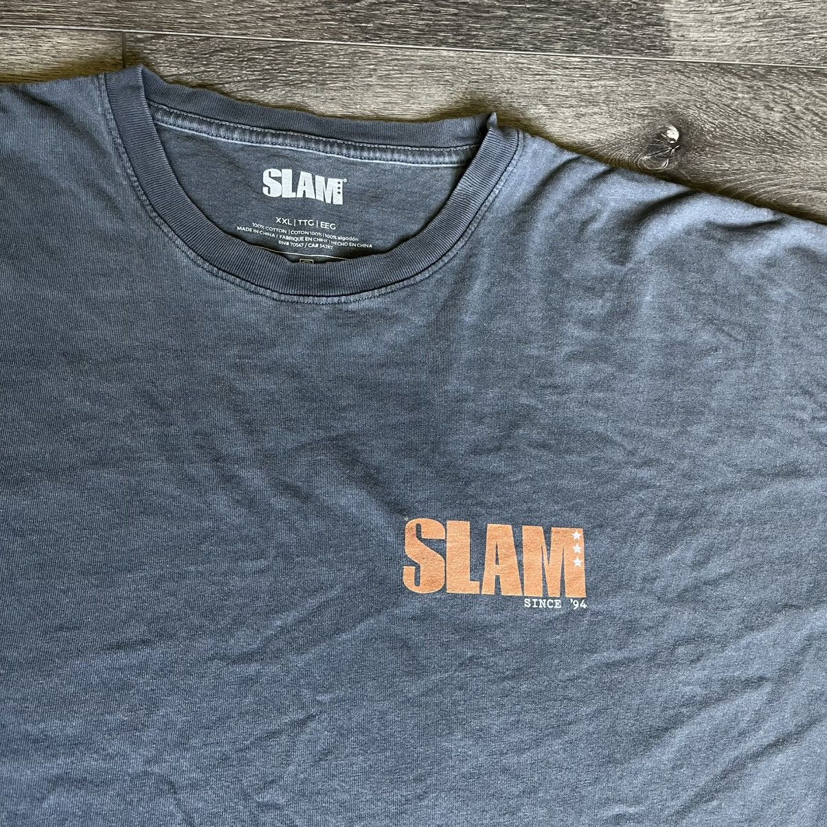 Other Vintage Style SLAM Magazine Since 94 Mag Stack Heavy T Shirt Size US XXL / EU 58 / 5 - 2 Thumbnail