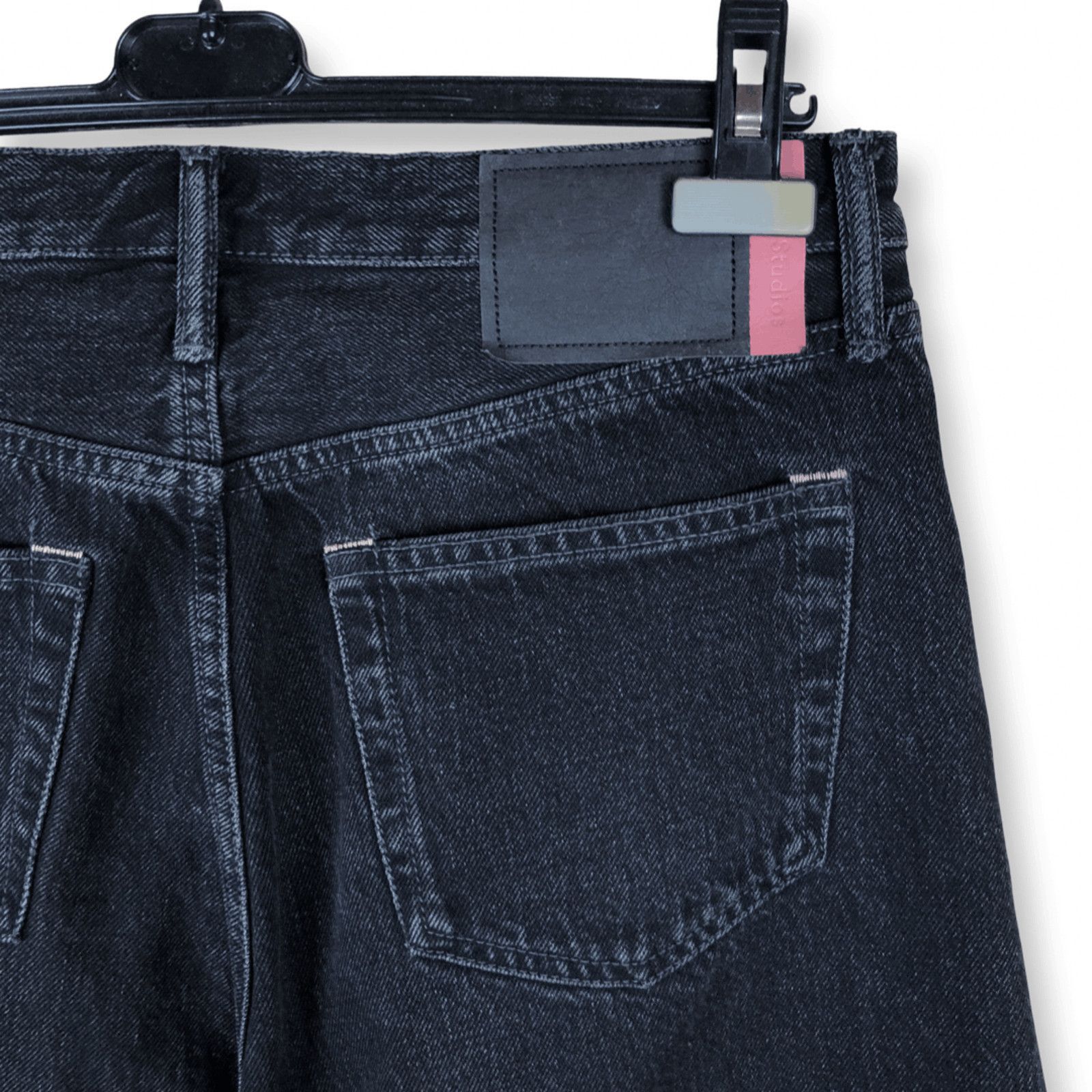 Acne Studios Acne Studios x Starter 1996 Logo Used Black Metal Jeans Size US 32 / EU 48 - 14 Thumbnail