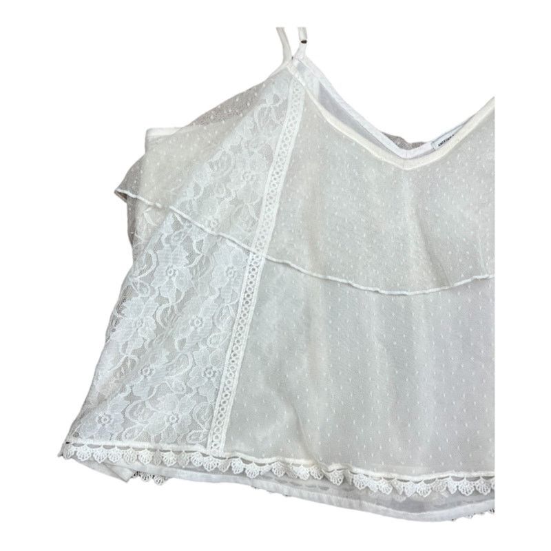 American Eagle Outfitters American Eagle Outfitters | Lace Ruffle Cami Top | Small Size S / US 4 / IT 40 - 3 Thumbnail