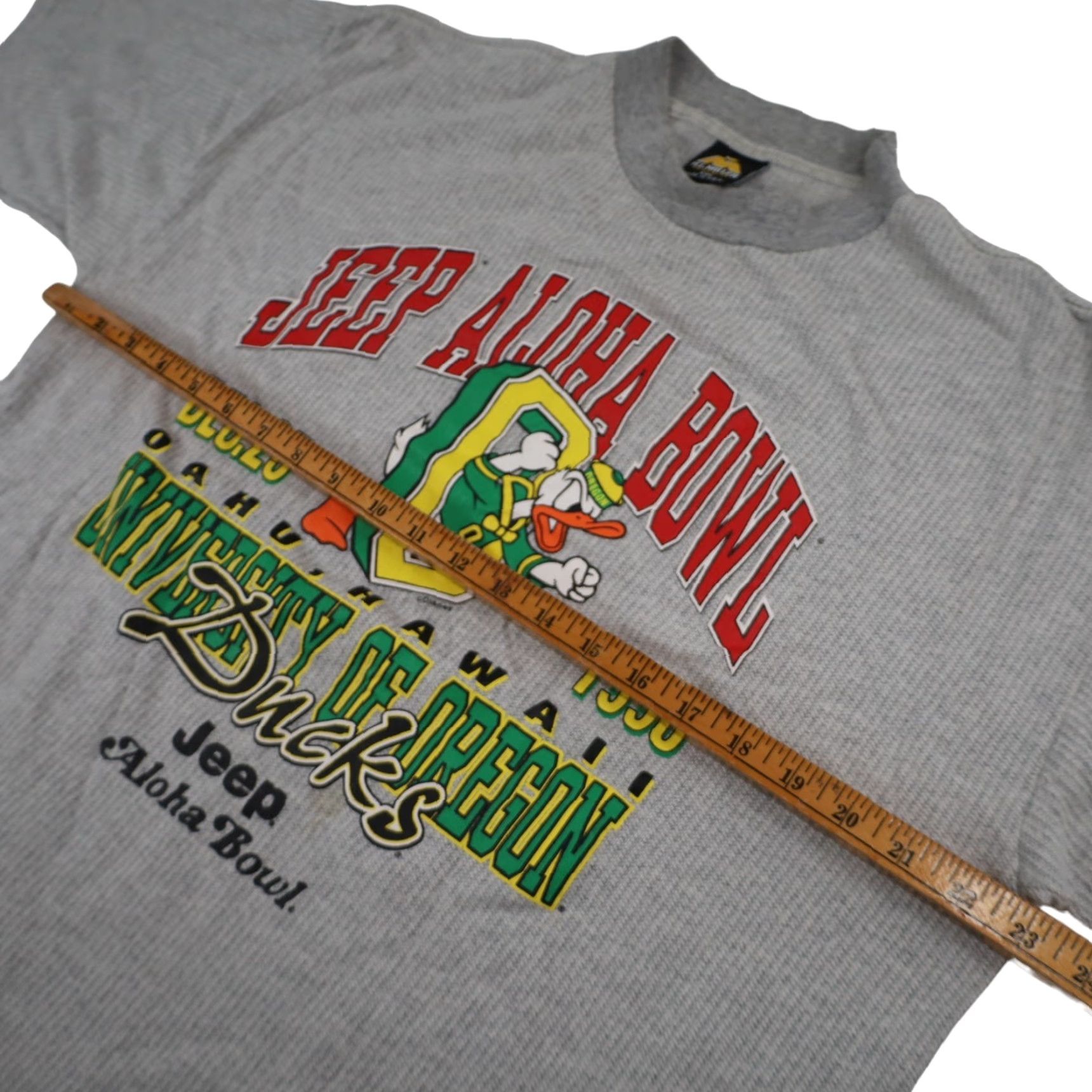 Jeep VINTAGE 1998 University of Oregon Jeep Aloha Bowl Graphic T Shirt Gray 2XL Mens Size US XXL / EU 58 / 5 - 7 Thumbnail