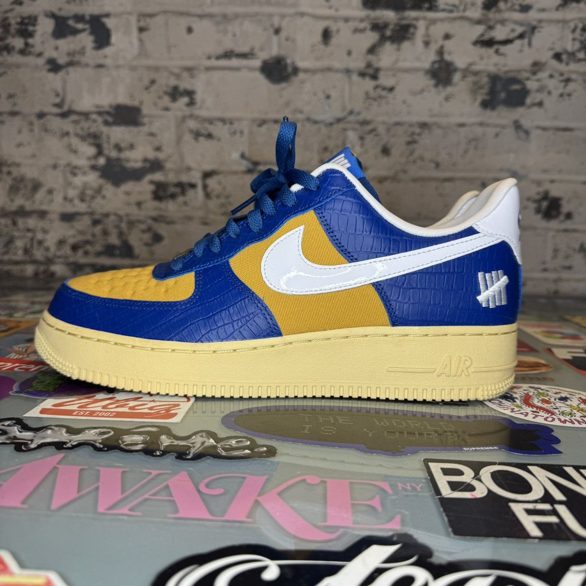 Undefeated Nike Air Force Low On It Blue Yellow